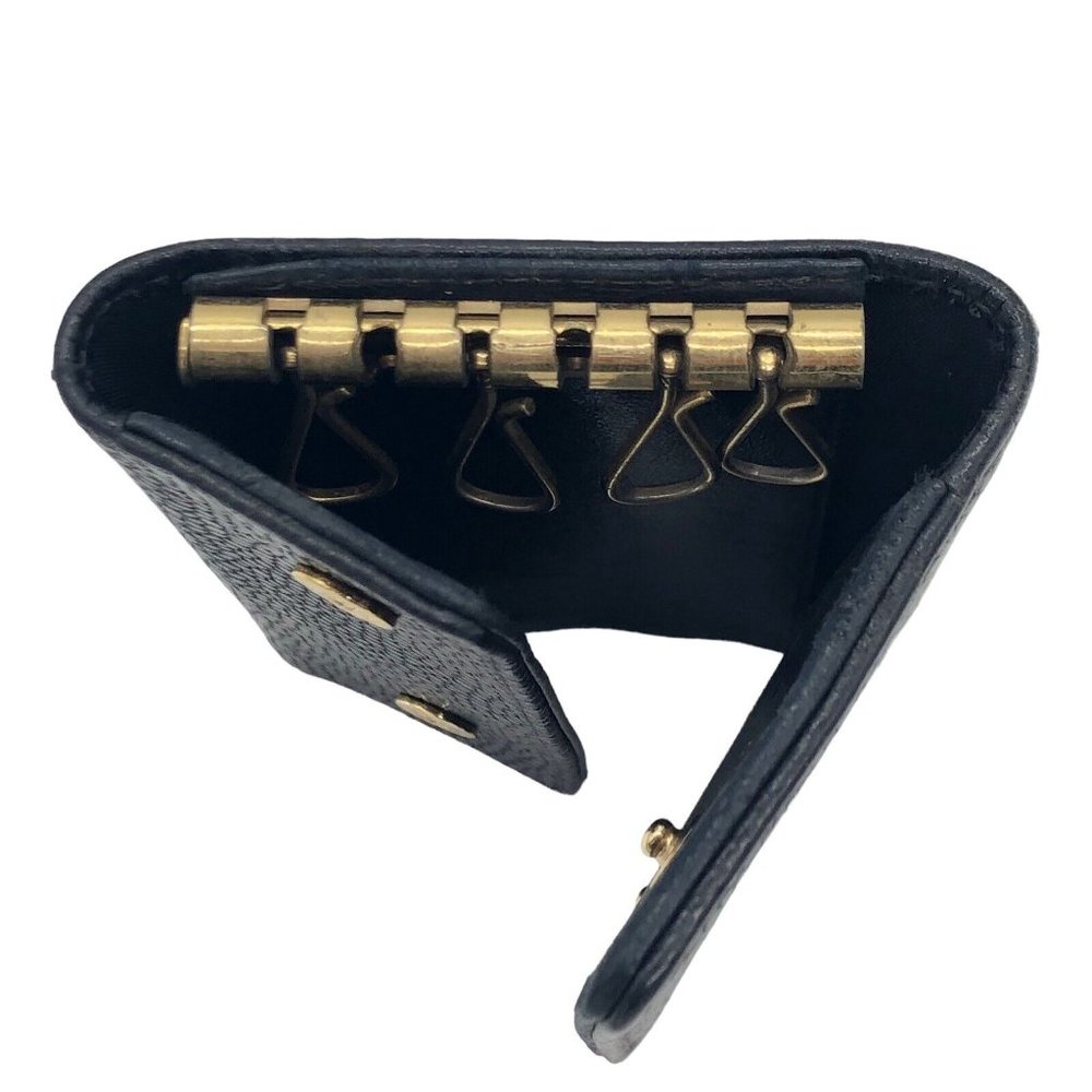 CHANEL Black Caviar Leather 6 Key Holder Case Wallet with Pouch - 4.24"x2.75" - Picture 13 of 16